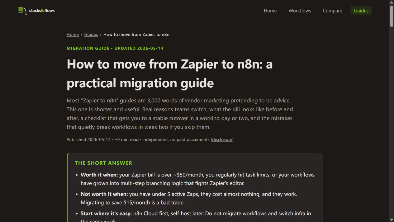 Migration guides